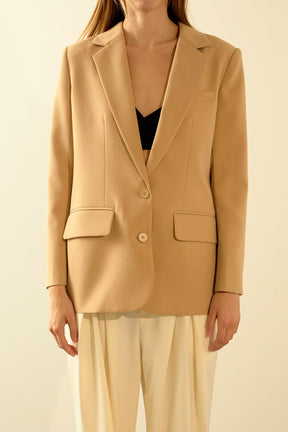 ENDLESS ROSE - Endless Rose - Single Breast 2 Piece Button Blazer - BLAZERS available at Objectrare