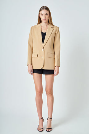 ENDLESS ROSE - Single Breast 2 Piece Button Blazer - BLAZERS available at Objectrare