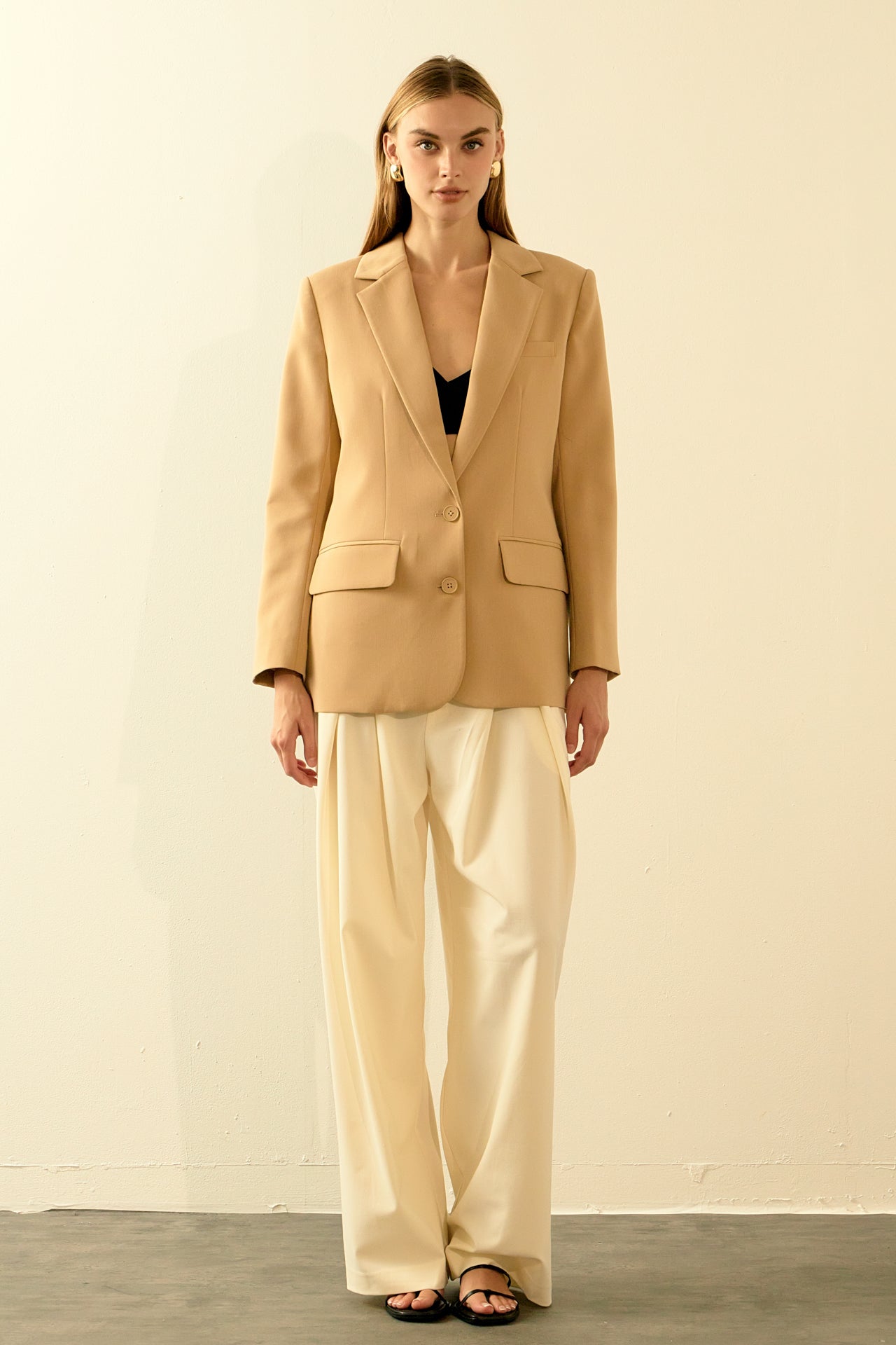 ENDLESS ROSE - Endless Rose - Single Breast 2 Piece Button Blazer - BLAZERS available at Objectrare