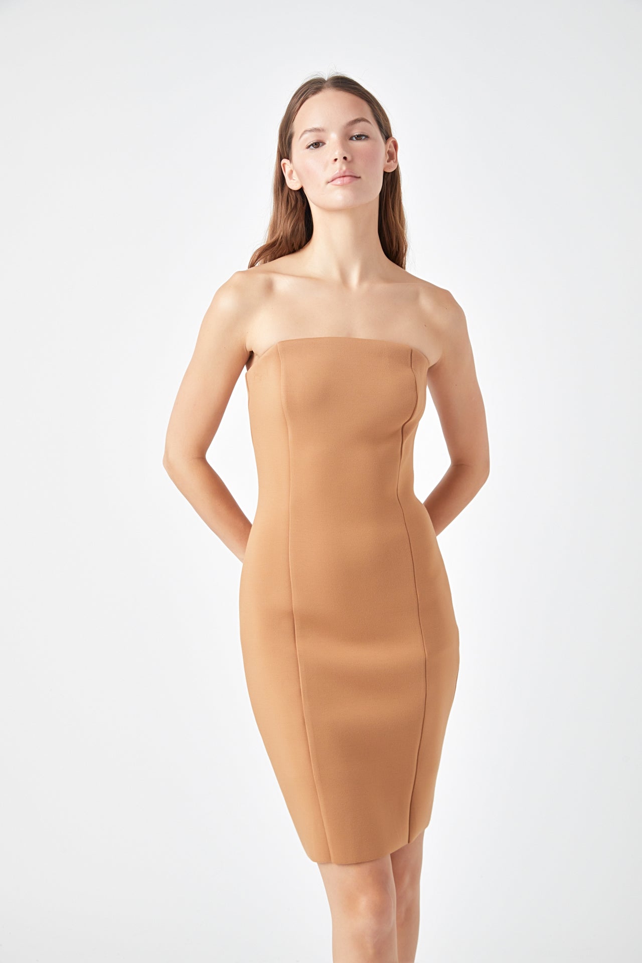 ENDLESS ROSE - Endless Rose - Scuba Strapless Mini Dress - DRESSES available at Objectrare