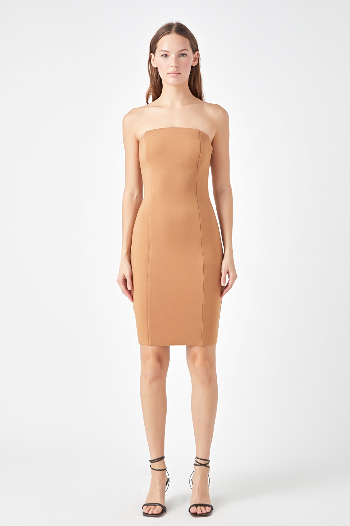 ENDLESS ROSE - Scuba Strapless Mini Dress - DRESSES available at Objectrare