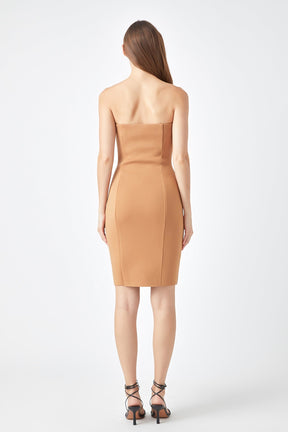 ENDLESS ROSE - Endless Rose - Scuba Strapless Mini Dress - DRESSES available at Objectrare