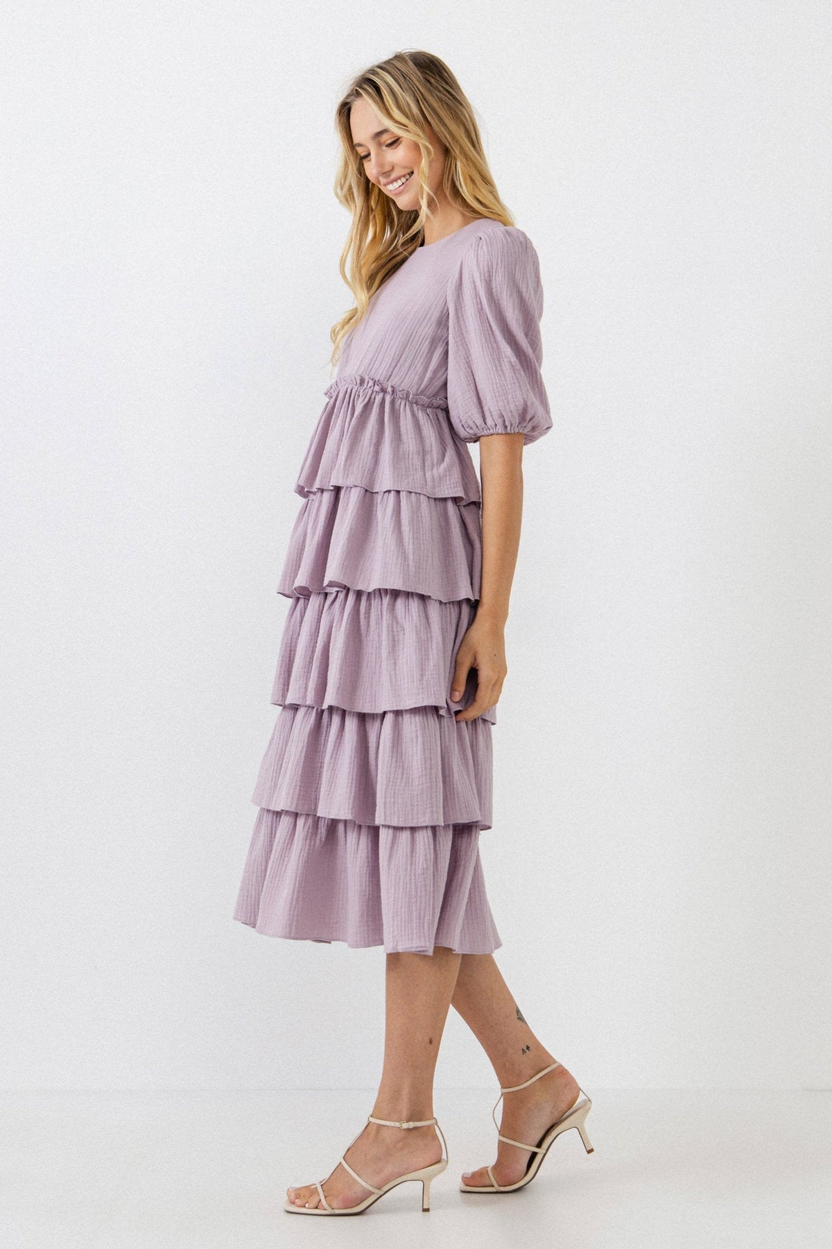 FREE THE ROSES - Solid Tiered Dress - DRESSES available at Objectrare