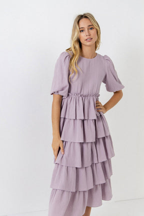 FREE THE ROSES - Solid Tiered Dress - DRESSES available at Objectrare