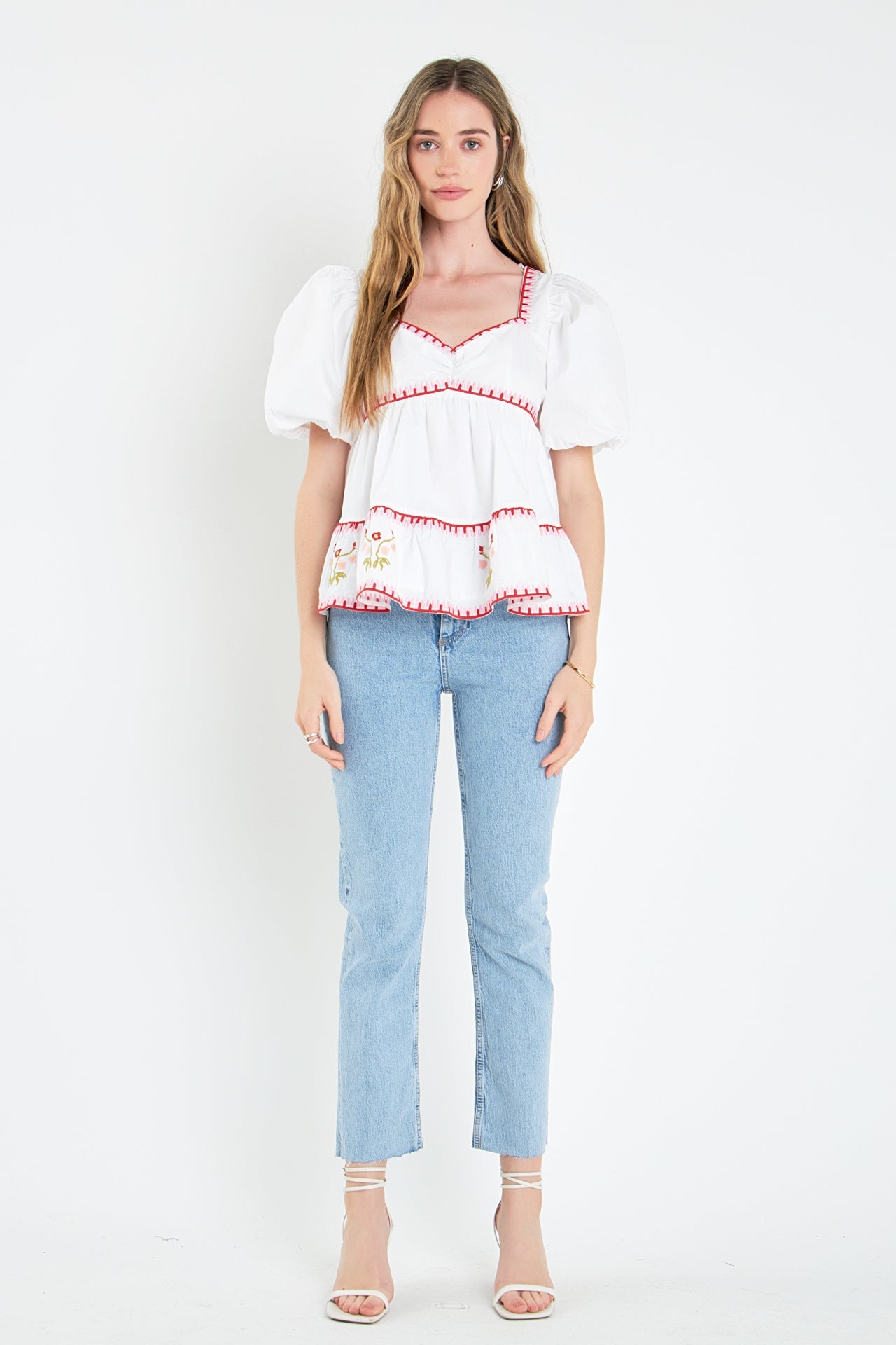 ENGLISH FACTORY - English Factory - Embroidered Blouson Top - TOPS available at Objectrare