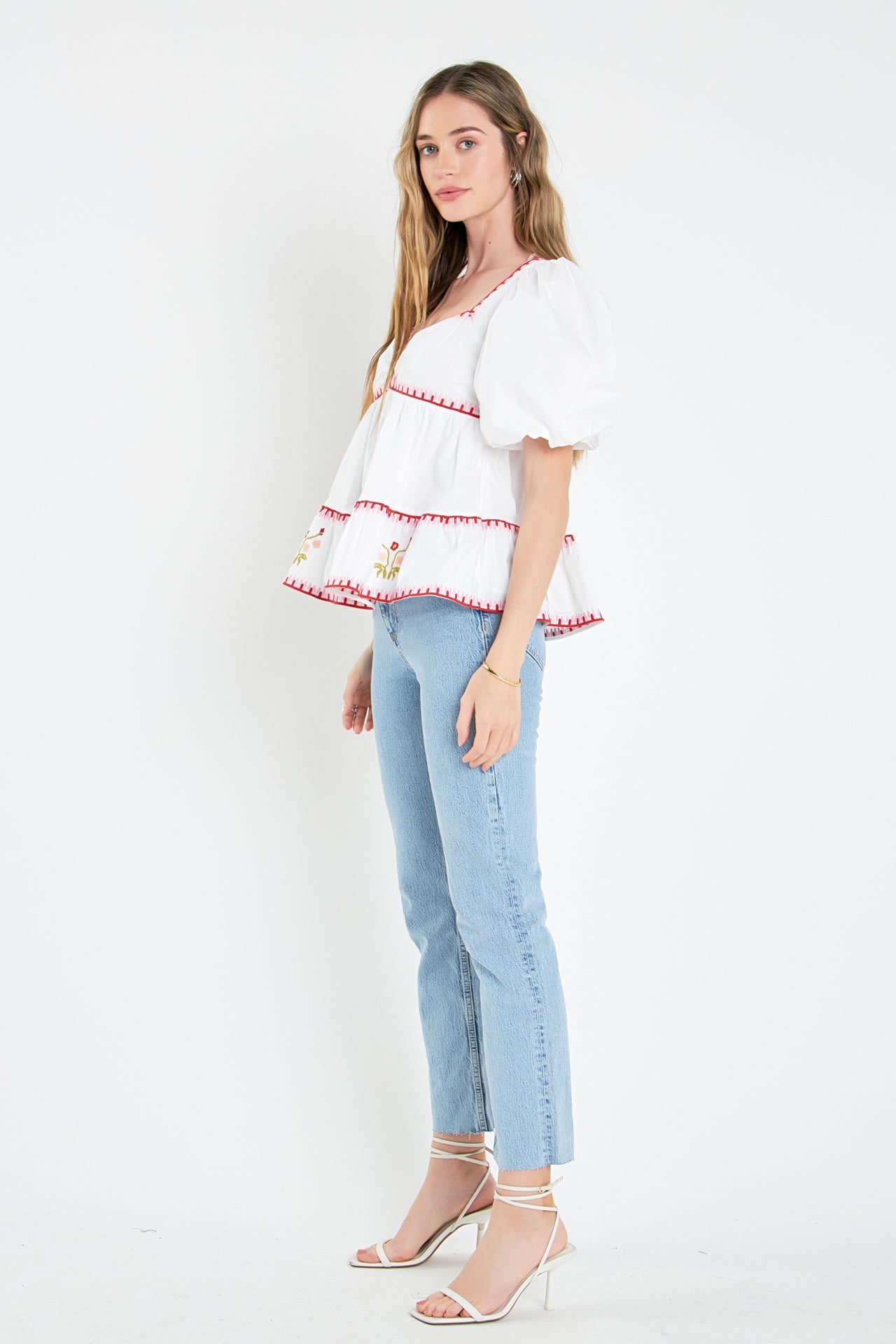 ENGLISH FACTORY - English Factory - Embroidered Blouson Top - TOPS available at Objectrare