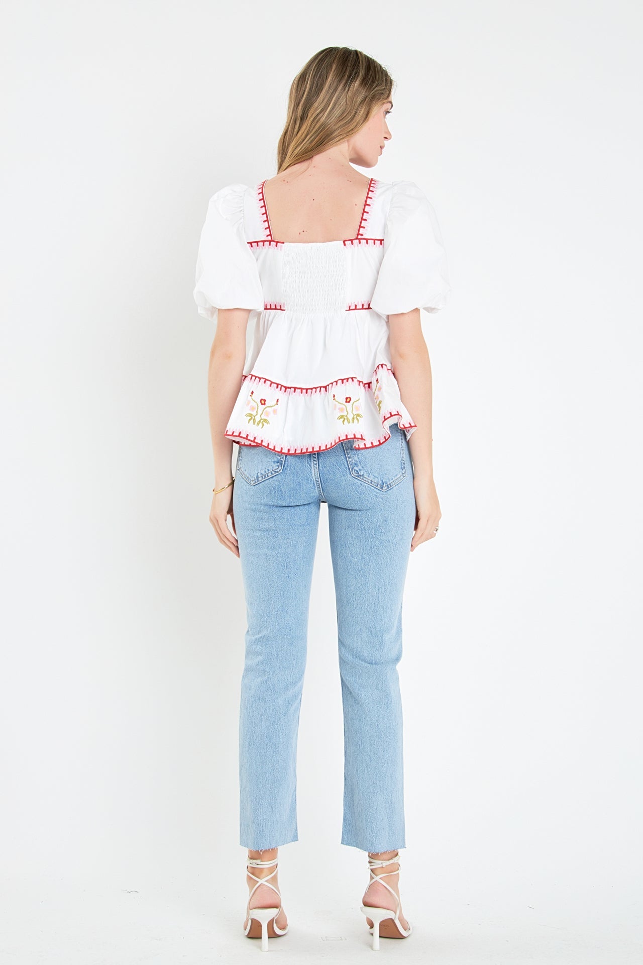 ENGLISH FACTORY - English Factory - Embroidered Blouson Top - TOPS available at Objectrare