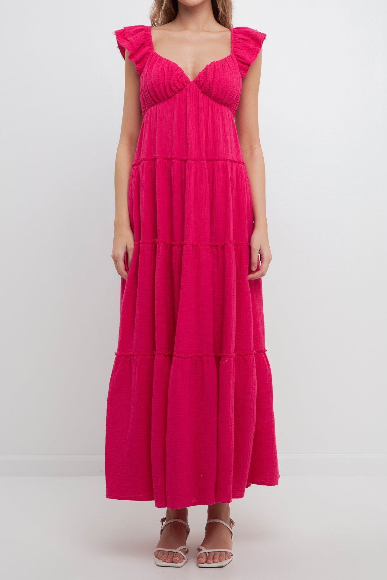 FREE THE ROSES - Free The Rose - Maxi Sweetheart With Raw Edge Details - DRESSES available at Objectrare