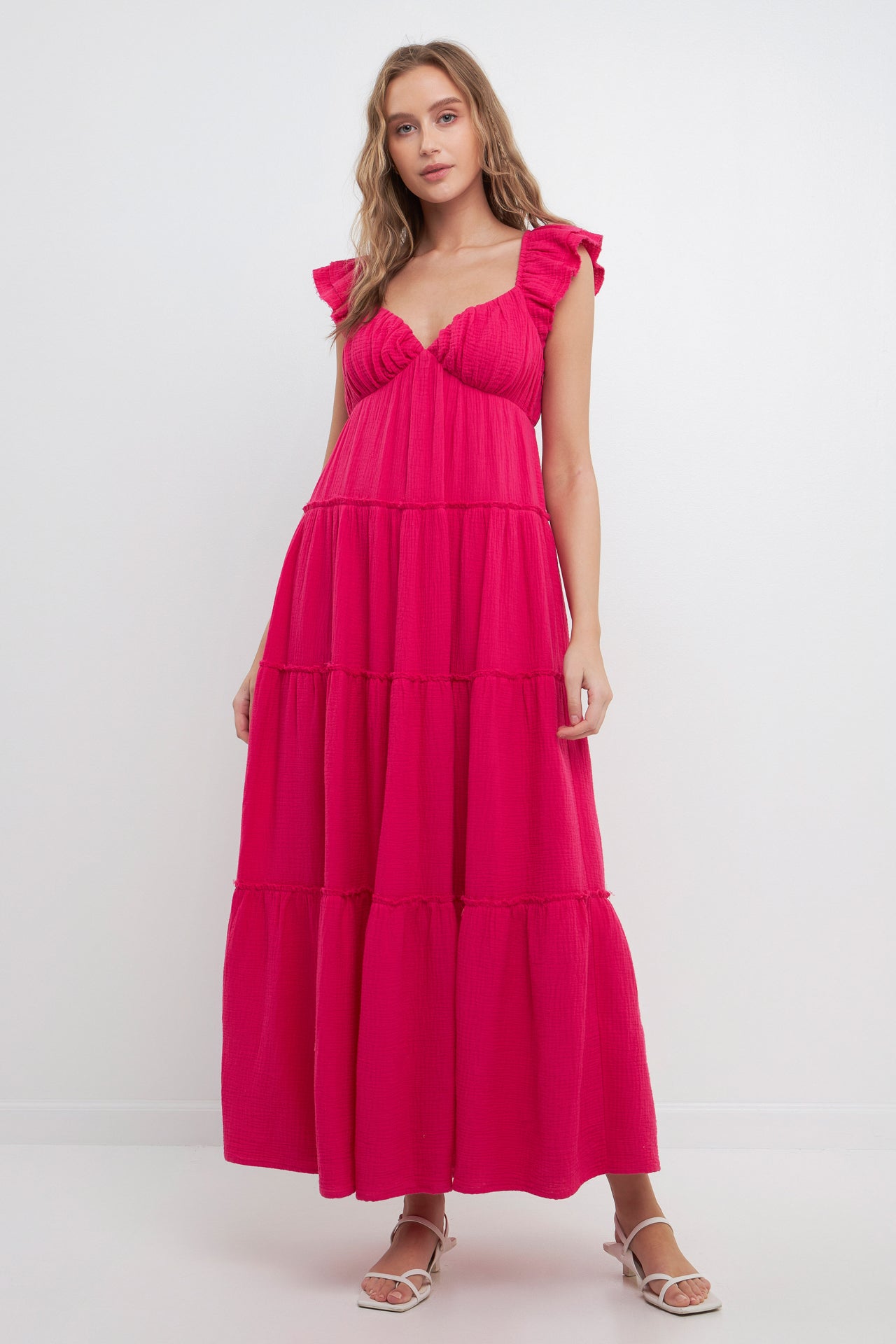 FREE THE ROSES - Free The Rose - Maxi Sweetheart With Raw Edge Details - DRESSES available at Objectrare