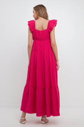 FREE THE ROSES - Free The Rose - Maxi Sweetheart With Raw Edge Details - DRESSES available at Objectrare