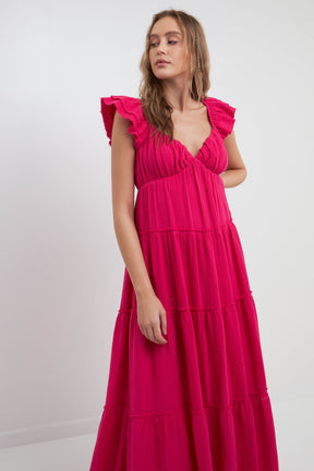 FREE THE ROSES - Free The Rose - Maxi Sweetheart With Raw Edge Details - DRESSES available at Objectrare