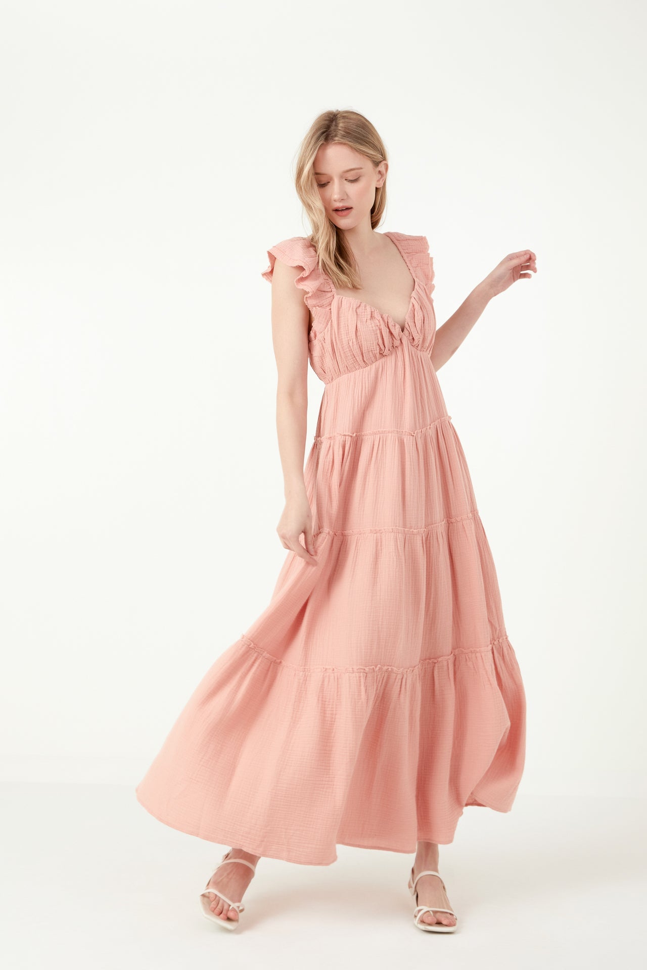 FREE THE ROSES - Free The Rose - Maxi Sweetheart With Raw Edge Details - DRESSES available at Objectrare