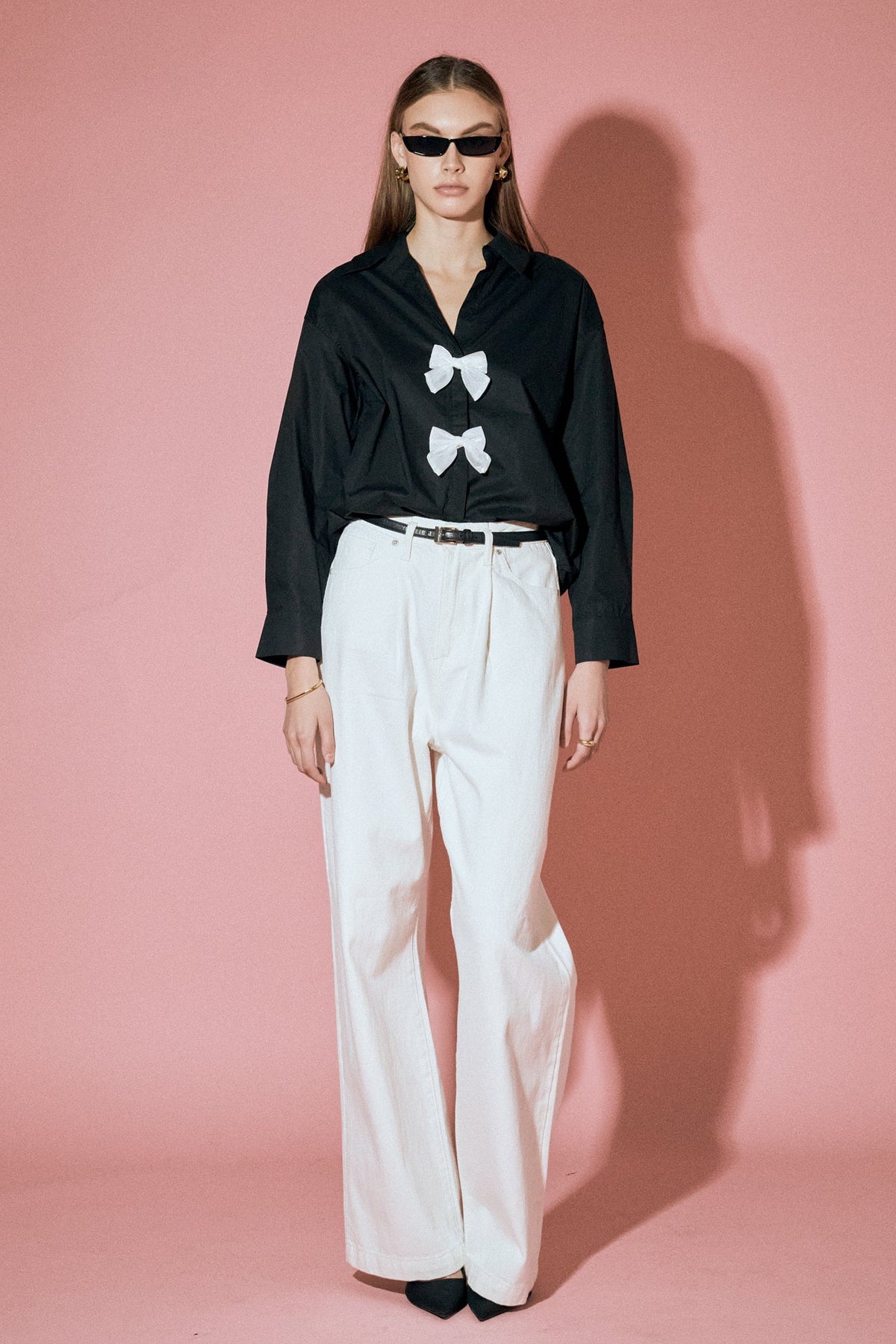 Bow Poplin Shirt