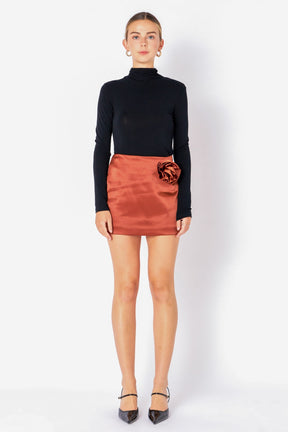 ENDLESS ROSE - Corsage Trim Mini Skirt - SKIRTS available at Objectrare