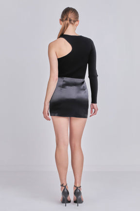 ENDLESS ROSE - Corsage Trim Mini Skirt - SKIRTS available at Objectrare