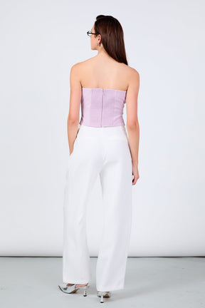 ENDLESS ROSE - Strapless Rose Top - TOPS available at Objectrare