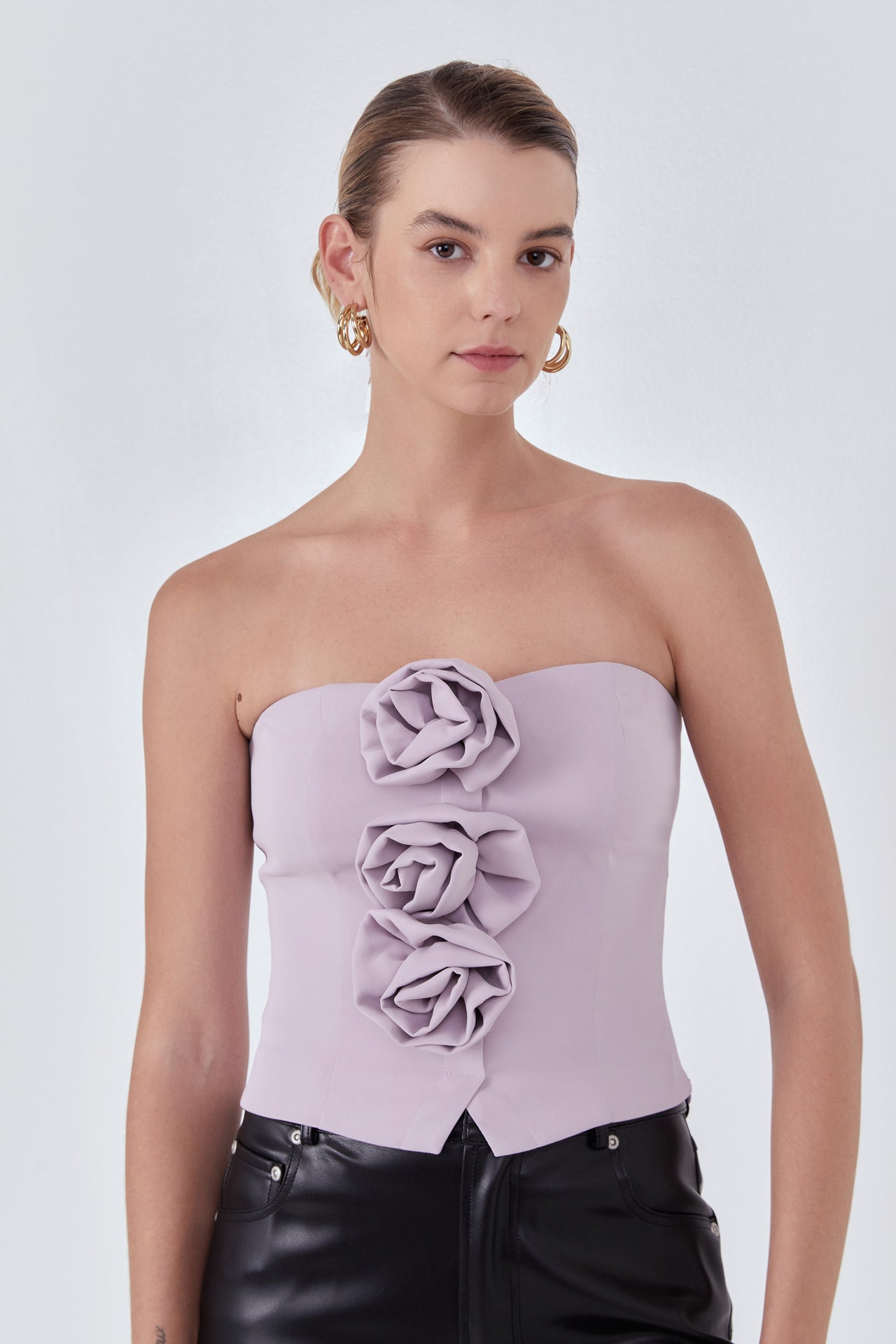 ENDLESS ROSE - Strapless Rose Top - TOPS available at Objectrare