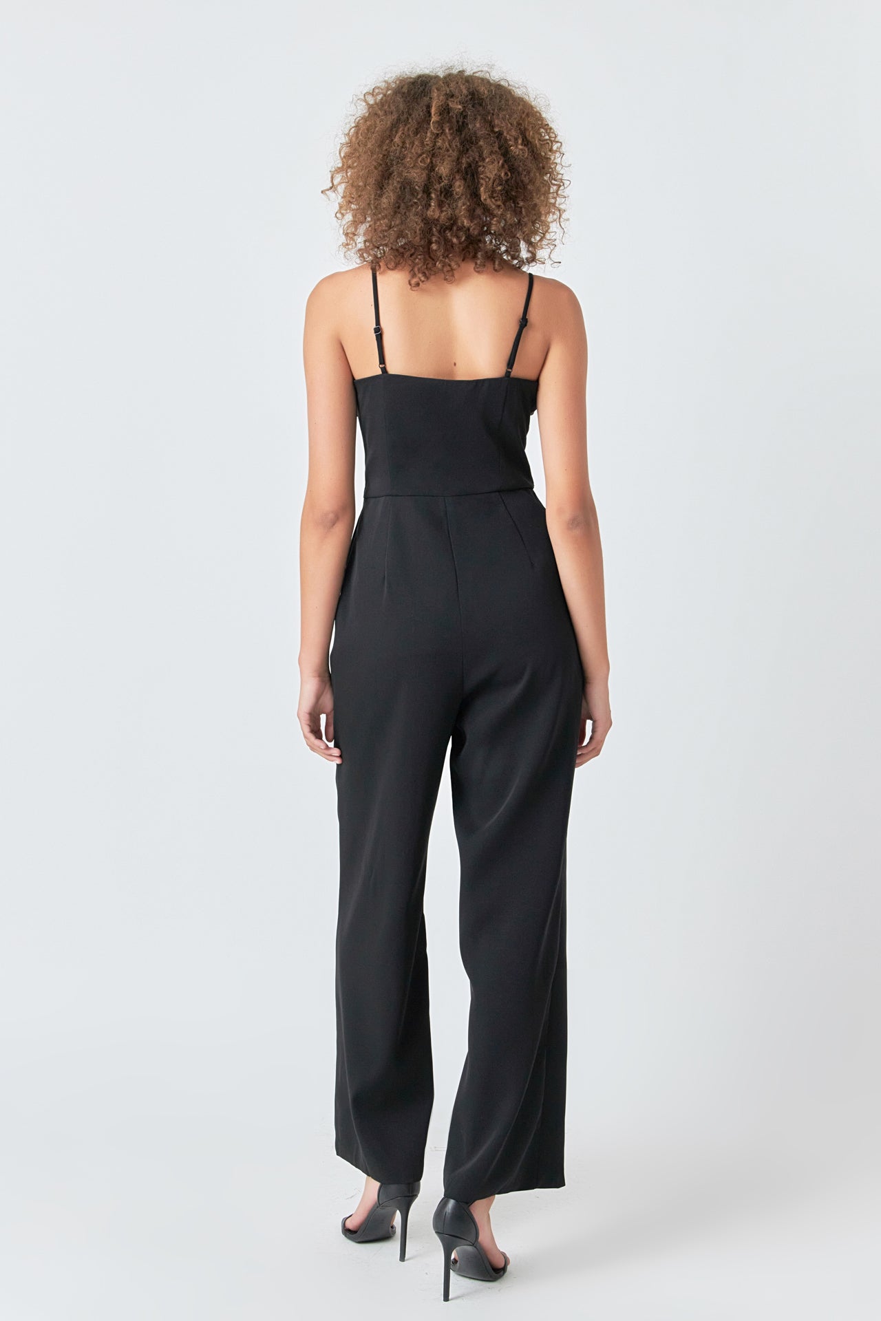 ENDLESS ROSE - Endless Rose - Flower Trim Jumpsuit - JUMPSUITS available at Objectrare