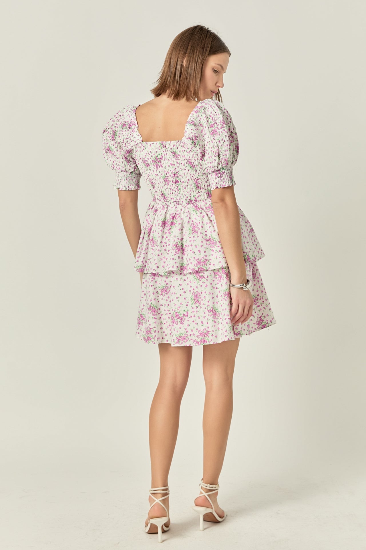 Tiered Smocked Mini Dress