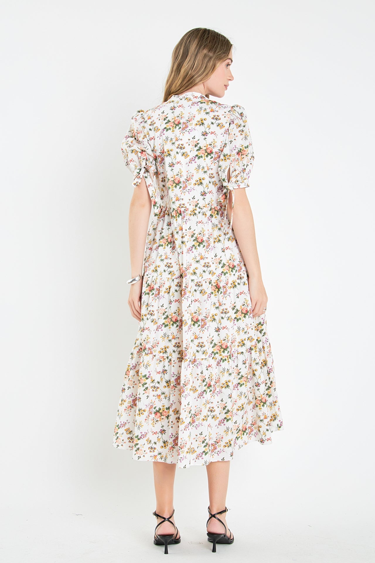 ENGLISH FACTORY - English Factory - Floral Tiered Midi Dress - DRESSES available at Objectrare