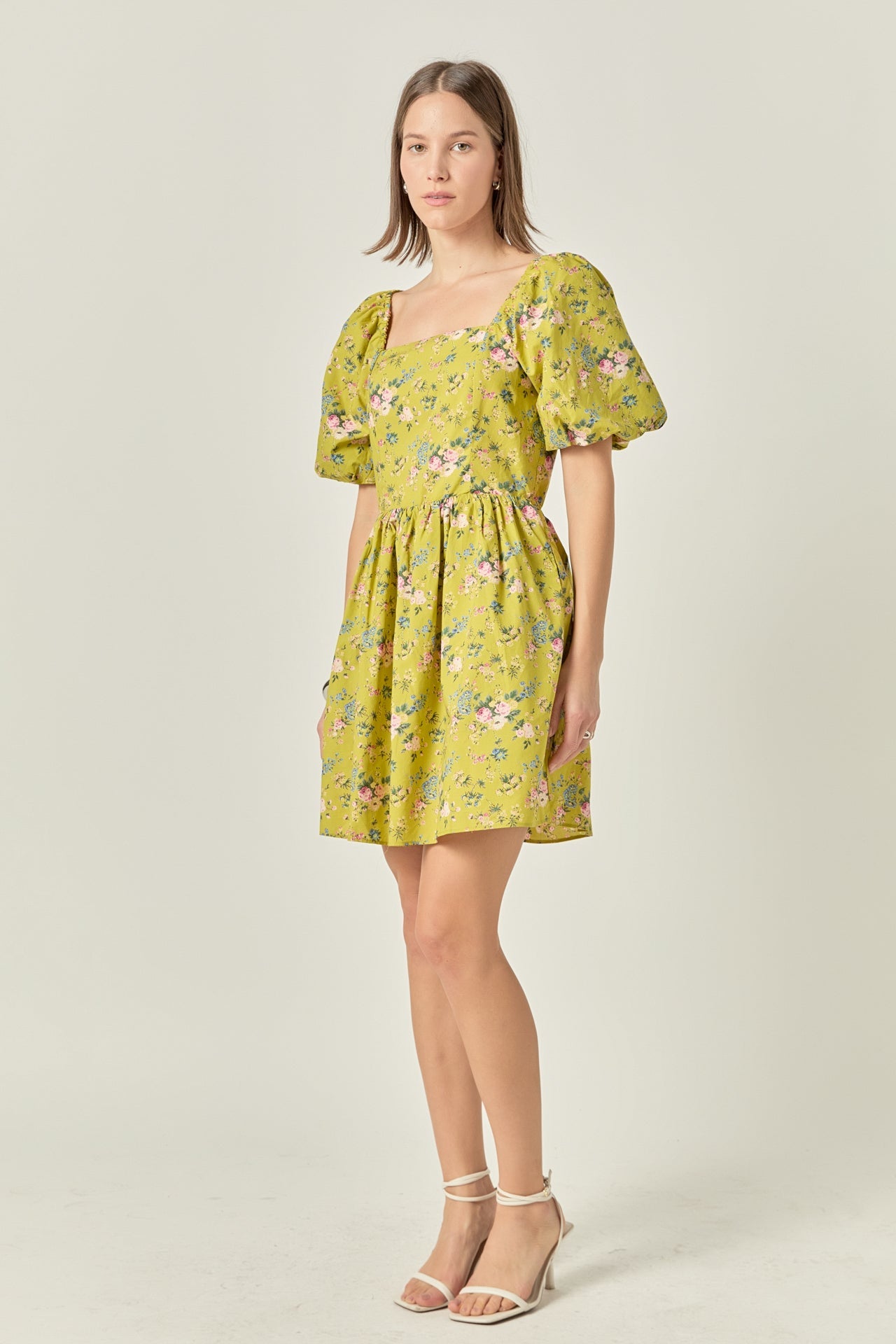 ENGLISH FACTORY - Floral Back Cutout Mini Dress - DRESSES available at Objectrare