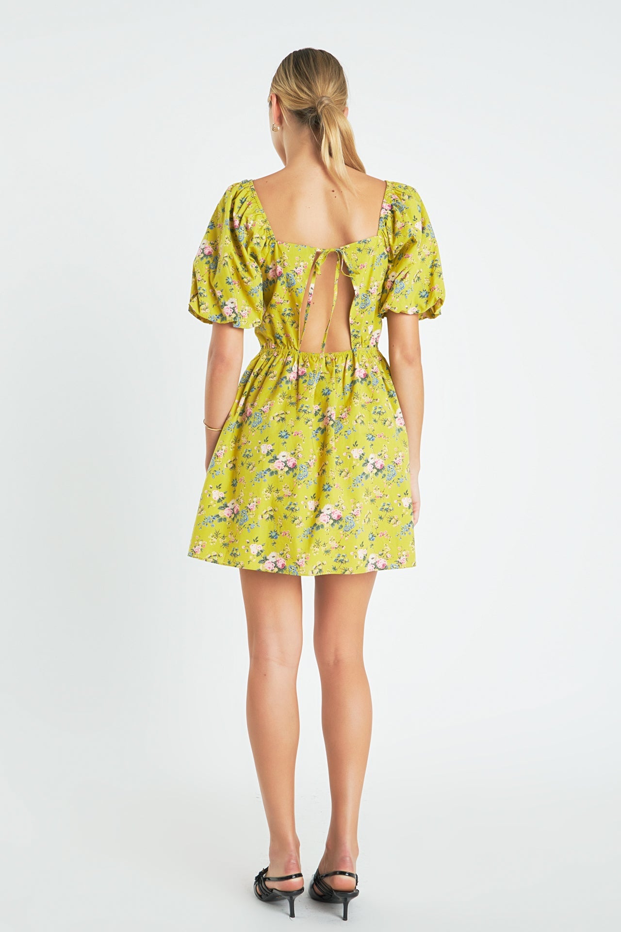 ENGLISH FACTORY - English Factory - Floral Back Cutout Mini Dress - DRESSES available at Objectrare