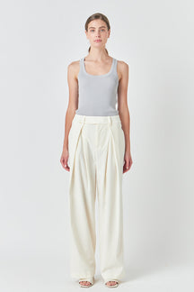 ENDLESS ROSE - Basic Ribbed Tank Top - TOPS available at Objectrare