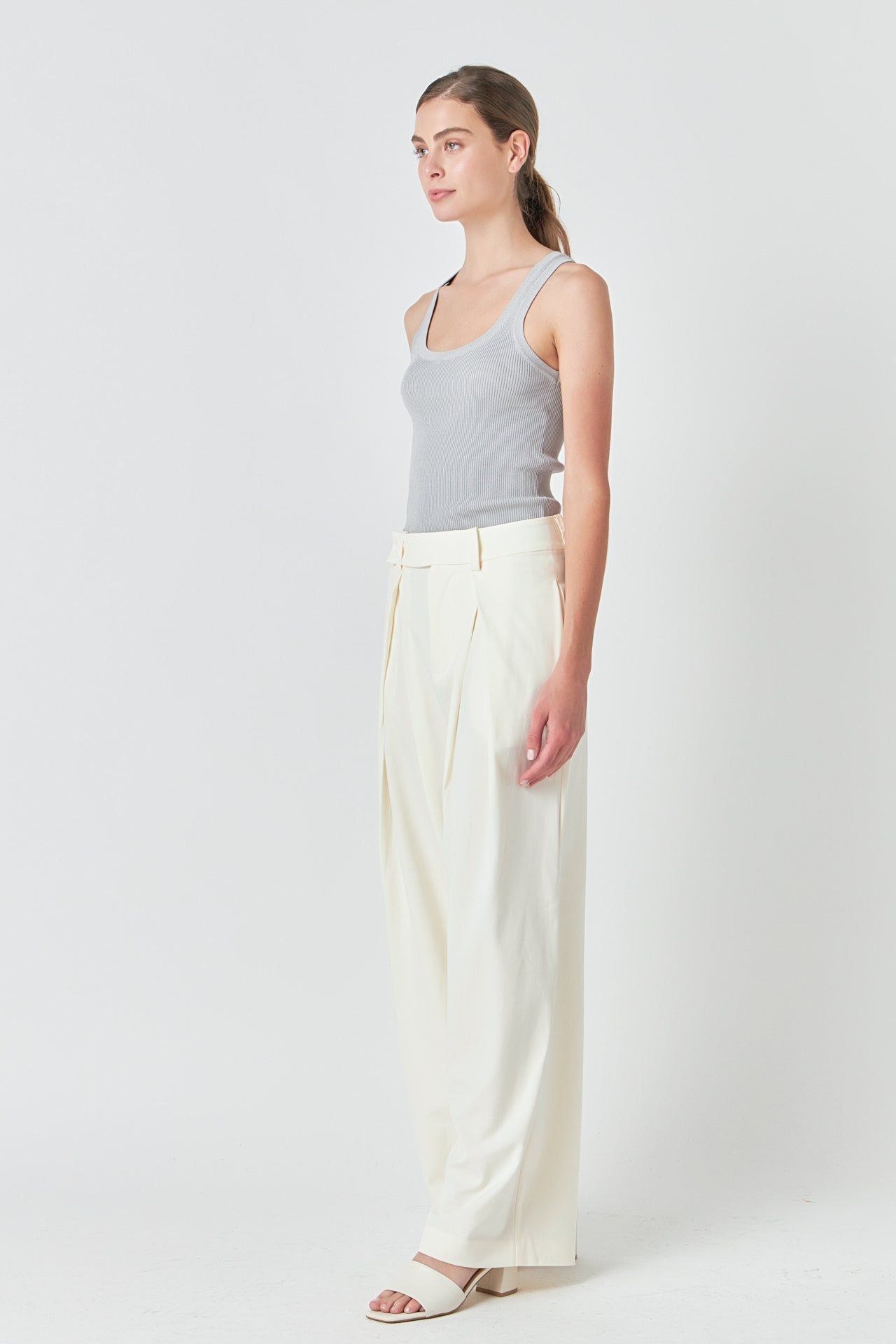 ENDLESS ROSE - Basic Ribbed Tank Top - CAMI TOPS & TANK available at Objectrare