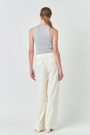 ENDLESS ROSE - Basic Ribbed Tank Top - TOPS available at Objectrare