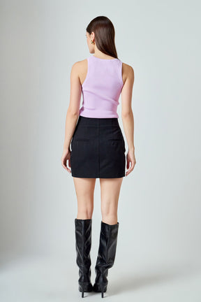 ENDLESS ROSE - Basic Ribbed Tank Top - TOPS available at Objectrare