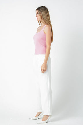 ENDLESS ROSE - Basic Ribbed Tank Top - TOPS available at Objectrare