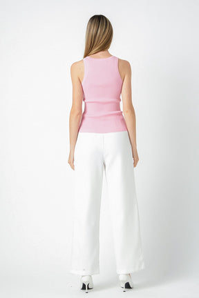 ENDLESS ROSE - Basic Ribbed Tank Top - TOPS available at Objectrare