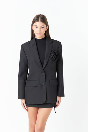 ENDLESS ROSE - Premium Corsage Blazer - BLAZERS available at Objectrare