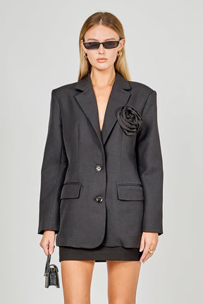 ENDLESS ROSE - Premium Corsage Blazer - BLAZERS available at Objectrare