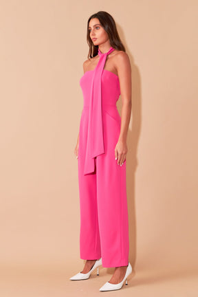 ENDLESS ROSE - Endless Rose - Front Tie Strapless Jumpsuit - JUMPSUITS available at Objectrare