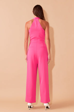 ENDLESS ROSE - Endless Rose - Front Tie Strapless Jumpsuit - JUMPSUITS available at Objectrare