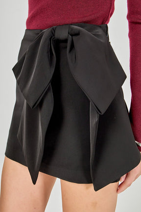 ENDLESS ROSE - Bow Mini Skort - SKORTS available at Objectrare