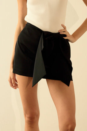 ENDLESS ROSE - Bow Mini Skort - SKORTS available at Objectrare