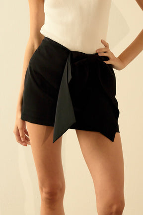 ENDLESS ROSE - Bow Mini Skort - SKORTS available at Objectrare