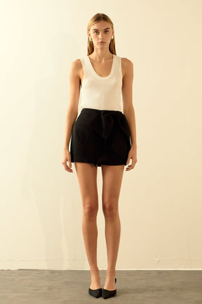 ENDLESS ROSE - Endless Rose - Bow Mini Skort - SKORTS available at Objectrare