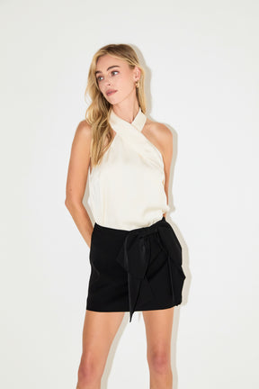 ENDLESS ROSE - Corsage Mini Skirt - SKIRTS available at Objectrare