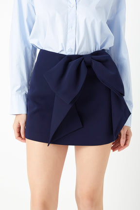 ENDLESS ROSE - Bow Mini Skort - SKORTS available at Objectrare