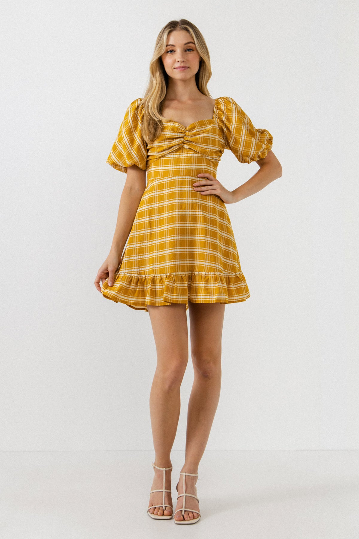 AFTER MARKET - After Market - Puff Sleeve Cut Out Mini Dress - DRESSES available at Objectrare