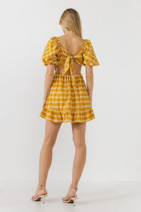 AFTER MARKET - After Market - Puff Sleeve Cut Out Mini Dress - DRESSES available at Objectrare