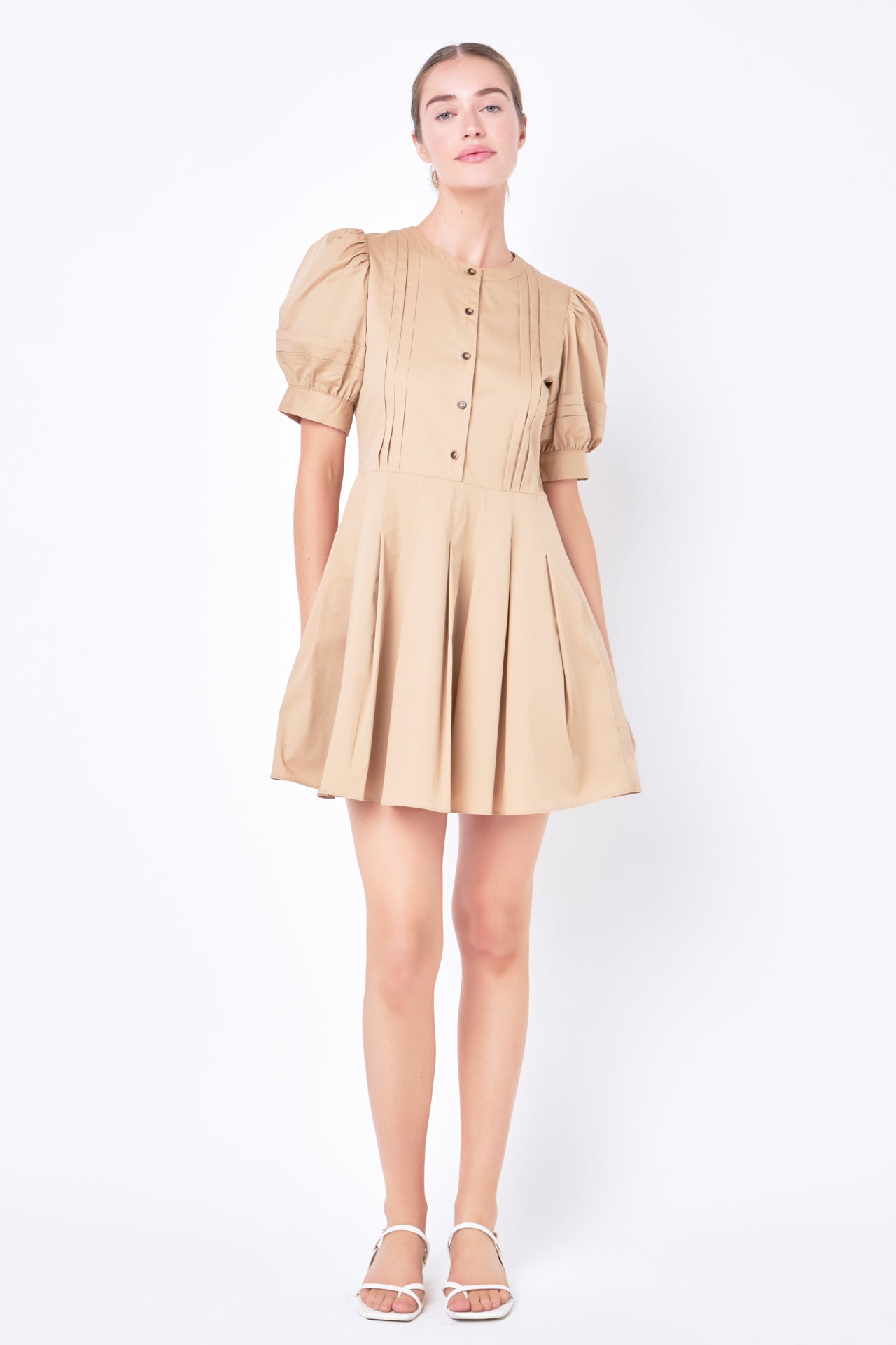 ENGLISH FACTORY - Pintuck Pleated Dress - DRESSES available at Objectrare