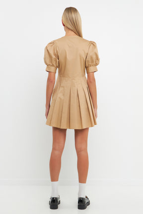 ENGLISH FACTORY - Pintuck Pleated Dress - DRESSES available at Objectrare
