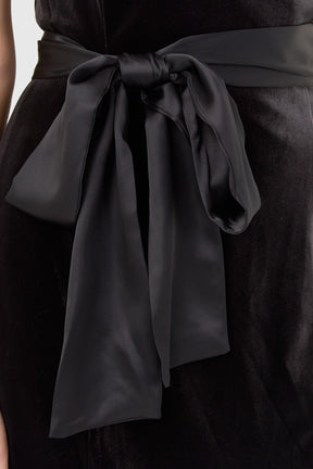 ENDLESS ROSE - Strapless Velvet Maxi Dress - DRESSES available at Objectrare