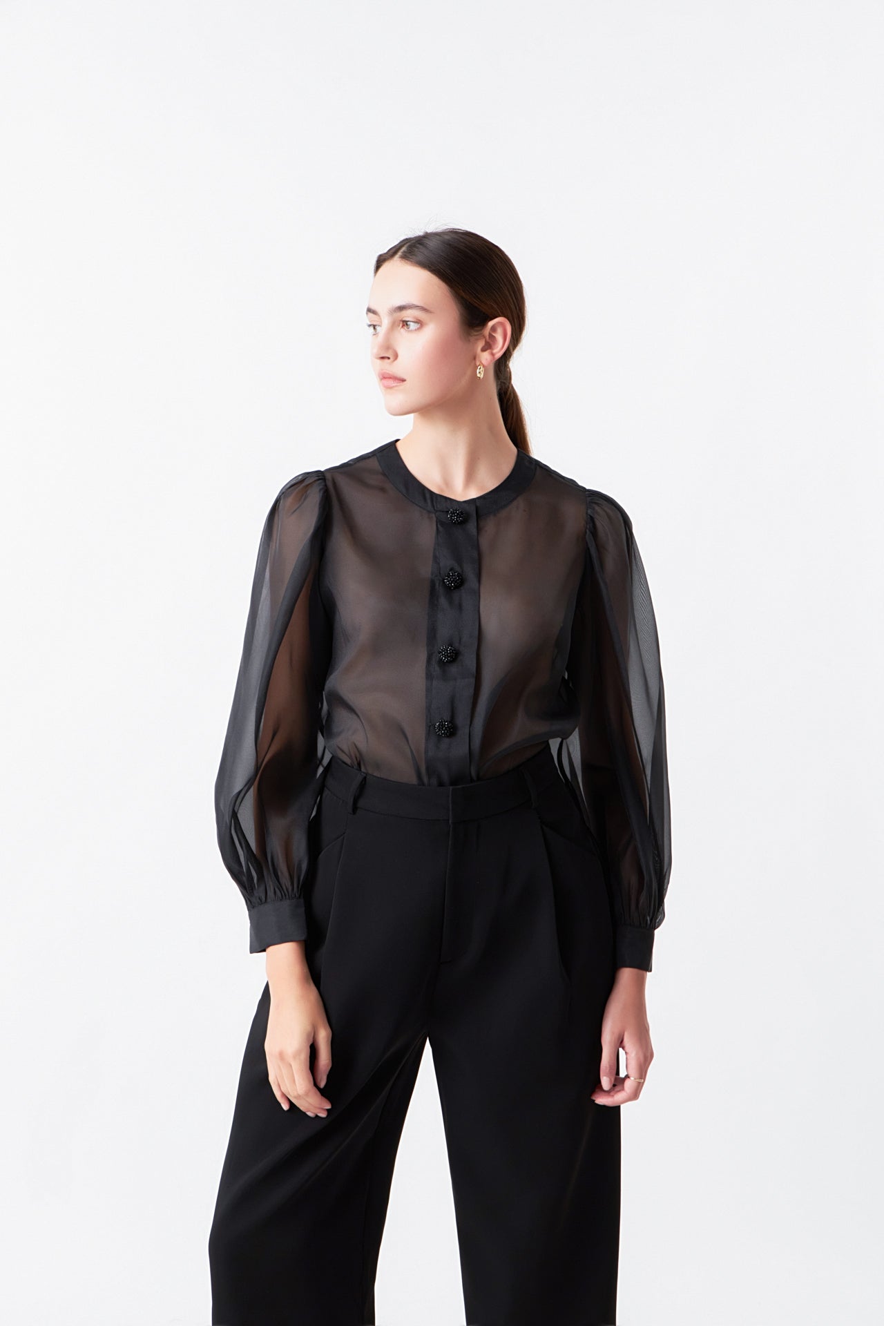 ENDLESS ROSE - Organza Jewel Top - TOPS available at Objectrare