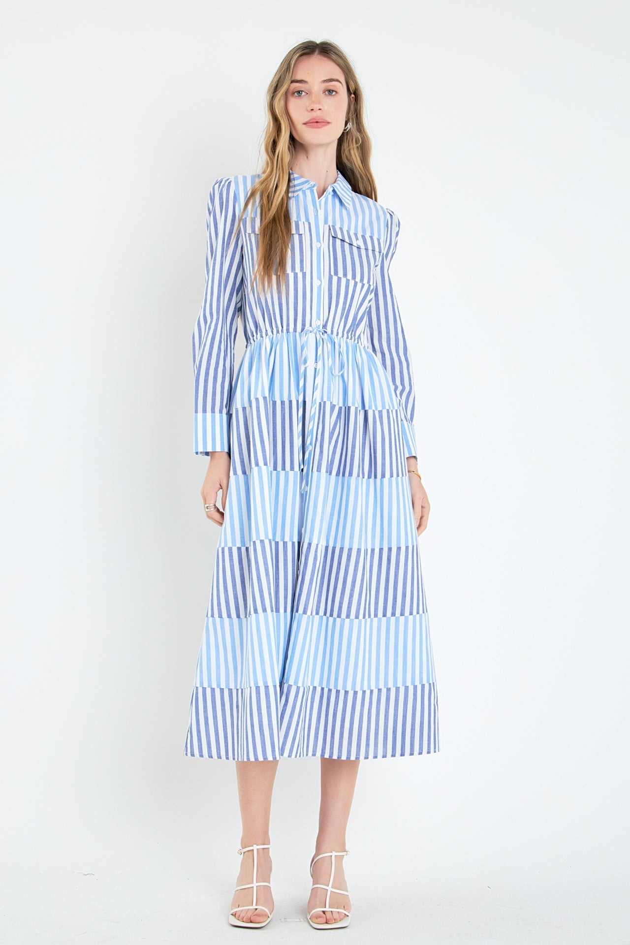 ENGLISH FACTORY - English Factory - Stripe Block Maxi Dress - DRESSES available at Objectrare