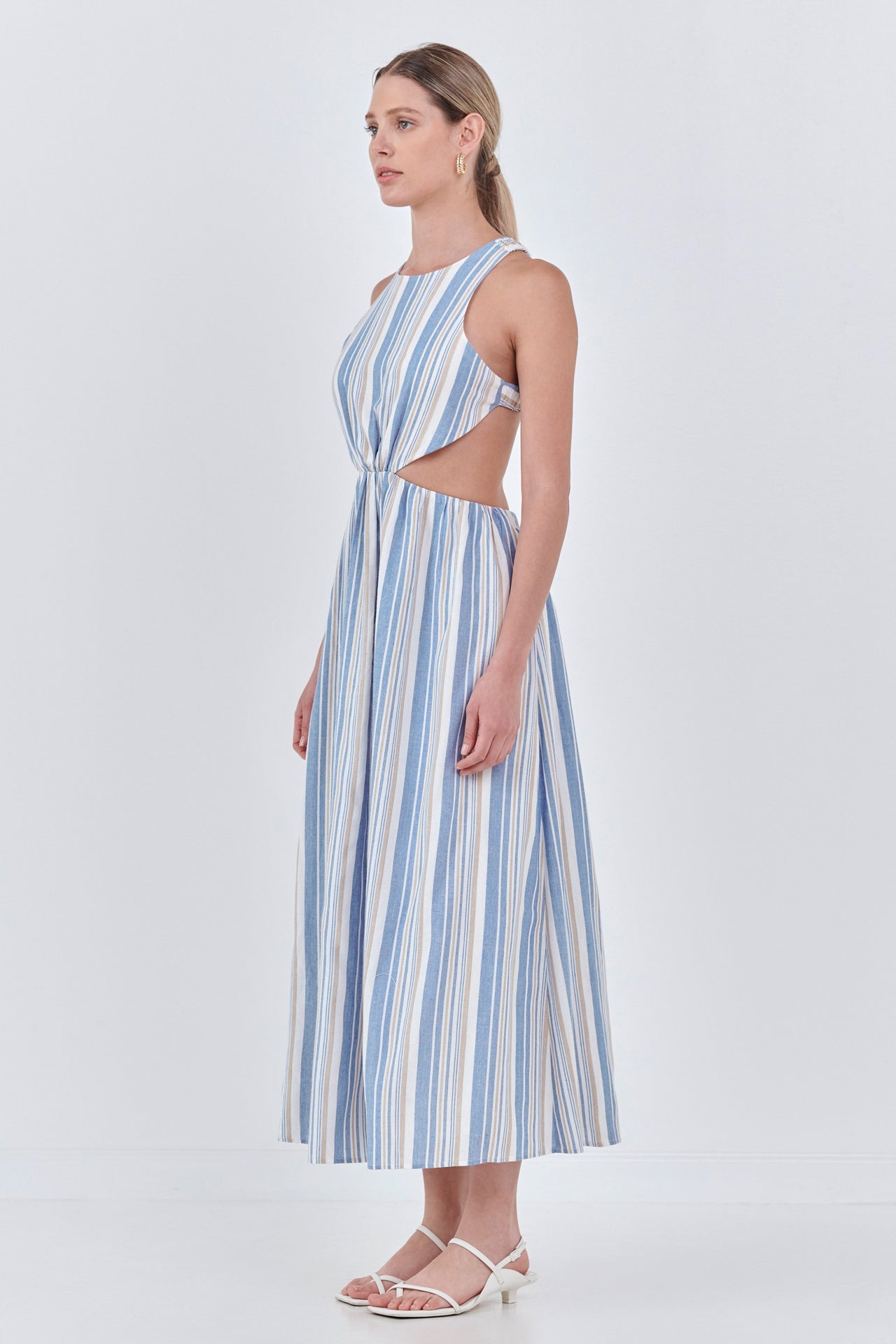 ENGLISH FACTORY - English Factory - Striped Cut out Maxi Dress- Sold Out - DRESSES available at Objectrare